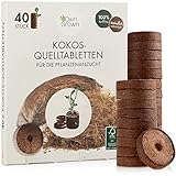 Kokos Quelltabletten mit Nährstoffen – 40...