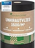 GardenGloss 50m2 Unkrautvlies Gartenvlies 150g/m2...